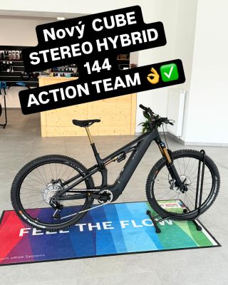🔥 Žhavá novinka! Elektrokolo Cube Stereo Hybrid 144 Action Team v nádherné antracitové barvě se “zlatými”komponenty od Fox...